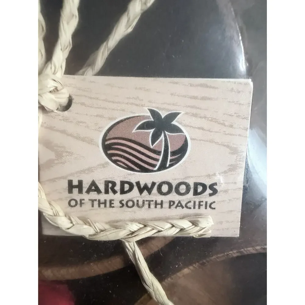 Hardwoods Of The South Pacific 7 Piece Arcadia Bowl & Spoon Set (Vintage) Hawaii